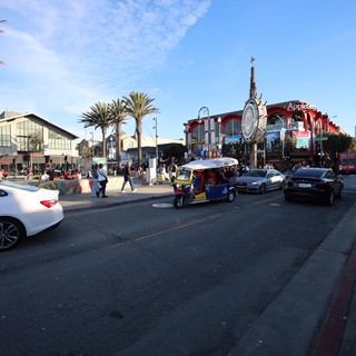 Bustling Fisherman's Wharf Waterfront at Dusk