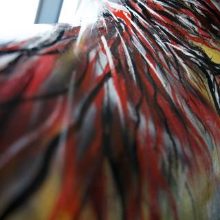 Artistic Avian Splendor in Close-Up