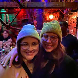 Two Women Enjoying Nightlife at a San Francisco Pub
