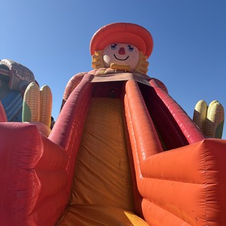Giant Inflatable Slide at Autumn Festival