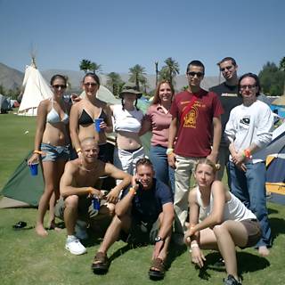 Friends Camping at Coachella