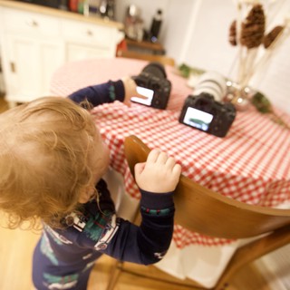 Toddler's Christmas Morning Camera Discovery