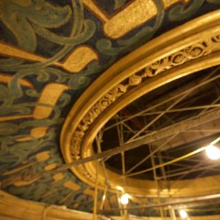 Gold and Blue Ceiling in Theatre