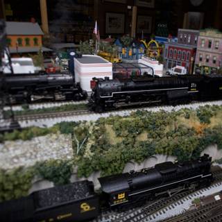 Tiny Trains in a Diorama World