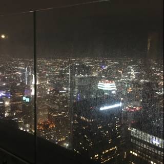 A Night Skyline Above a Metropolis