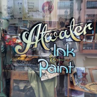 atcater ink paint window display