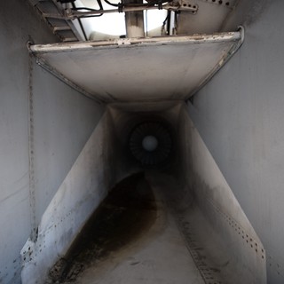 Looking Up Through Aircraft Carrier Exhaust Stack