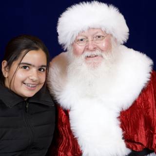Christmas Cheer with Santa and a Woman