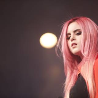Pink-Haired Performer Takes the Stage