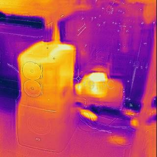 Thermal Vision of Modern Living Room