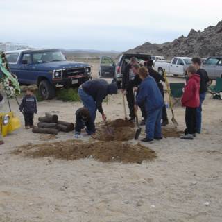Soil excavation party