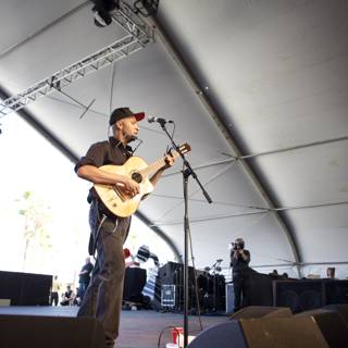 Tom Morello rocks the stage with his guitar