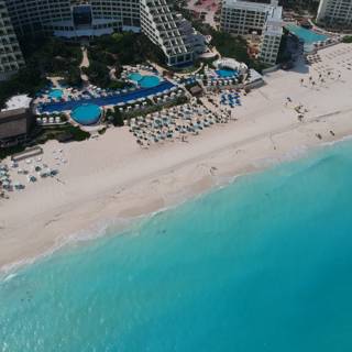 Aerial View of Canada Cancun Beach Resort