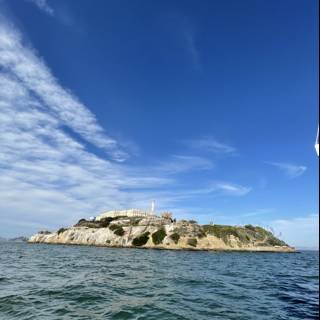 Sailing towards the Alcatraz Lighthouse