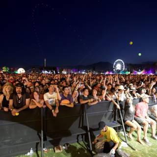 Coachella Crowd Grooving Under the Night Sky