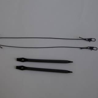 Black Plastic Sword Hooks and Clips