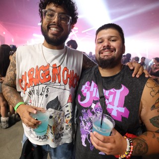 Two Friends Smiling at Wobbleland Music Festival 2026
