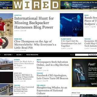The Wired Magazine Online Experience