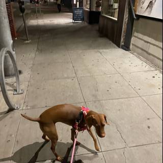 Nighttime Walk with my Furry Friend