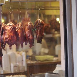 Selection of Fresh Meat at Butcher Shop