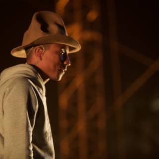 Pharrell Williams Rocks a Classic Cowboy Hat at Coachella