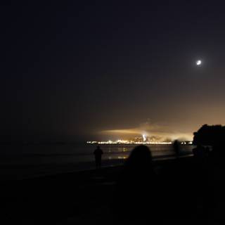 Night Sky Silhouette on Montecito Beach