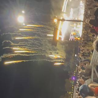 Spectacular Night Under the Pyrotechnic Sky
