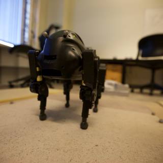 Robotic Toy on Hardwood Table
