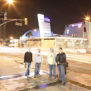 Three Men at Night in the Metropolis