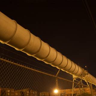 The Towering Pipeline Fence