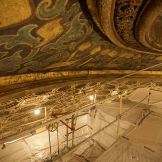 Painting the Vaulted Ceiling of the Crypt