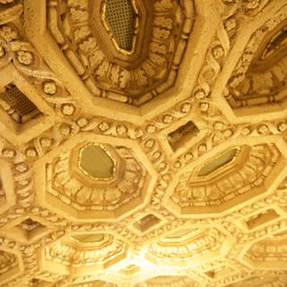 A Golden Ceiling in San Francisco's Grand Ballroom