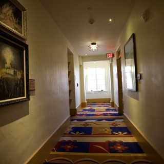 Colorful Southwestern Carpet in Hotel Hallway