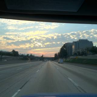 Driving on the Pasadena Freeway