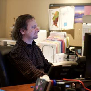 Michael R at His Desk
