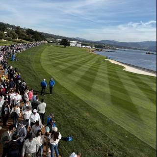 Throngs Gather to Watch Golfers at Pebble Beach