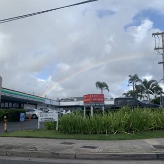 Rainbow Over Honolulu Parking Lot