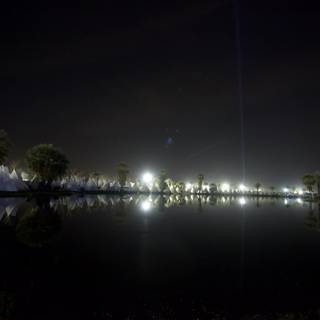 Night Lights at Altadena Lake