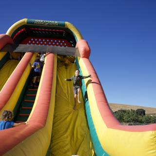 Joyful Slides Under the October Sky