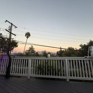 Tranquil Dusk on the Deck