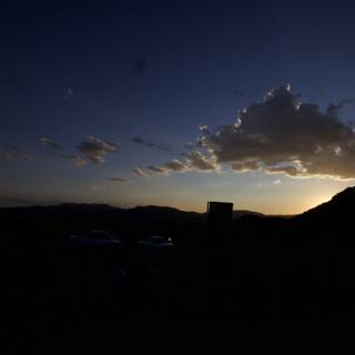 Silhouette Sunset: Death Valley National Park