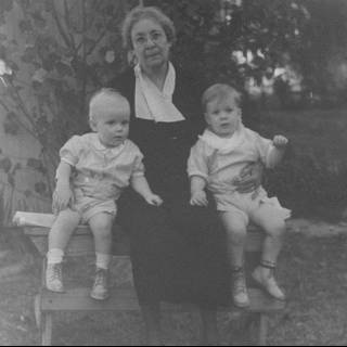 Mother and Children on the Bench