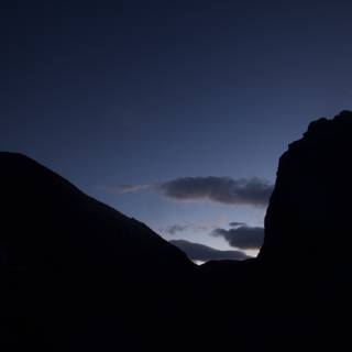 Mountain's Dusk Silhouette