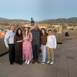 A Rooftop Family Portrait in Santa Fe