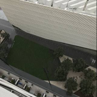 Aerial View of The Broad Office Building