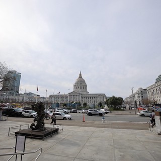 San Francisco City Hall on an Overcast Winter Day