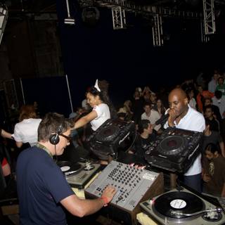 DJ busting beats at Funktion London Electricity Disk 2