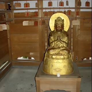 The Golden Buddha Statue at Kyoto City Hall