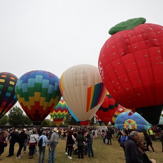 Giant Strawberry Balloon Dominates Sonoma County Sky