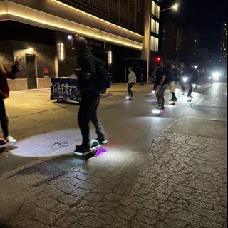 Night Skating in the Heart of the City